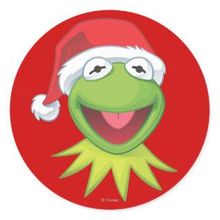 Holiday Kermit 2 Classic Round Sticker