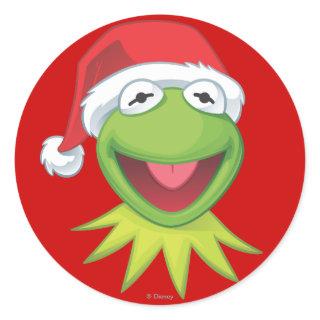 Holiday Kermit 2 Classic Round Sticker