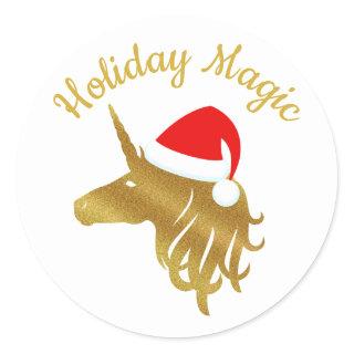 Holiday Magic Unicorn Sticker