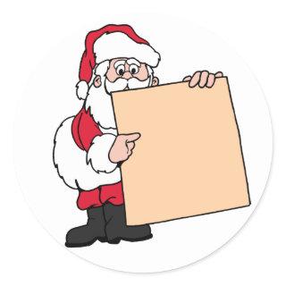Holiday Party Name Tag Santa Claus