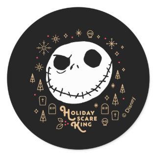 Holiday Scare King Classic Round Sticker