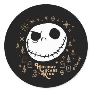 Holiday Scare King Classic Round Sticker