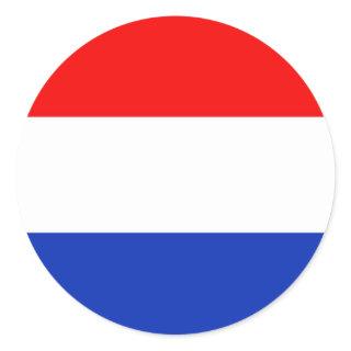 Holland Flag Classic Round Sticker