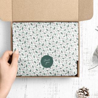 Holly and Pine | Patterned Tissue Paper