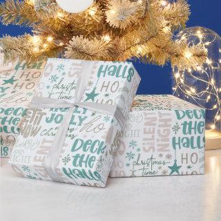 Holly Jolly Joy Deck the Halls Cream Christmas