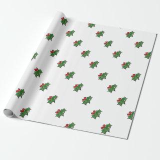 Holly Leaves, Holly berries, fun holiday botanical