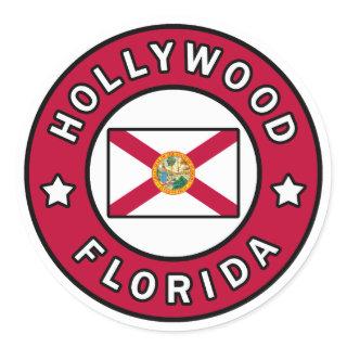 Hollywood Florida Classic Round Sticker