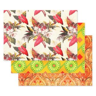 Hollywood Tropic, Bruxelles Apricot, and Thebes  Sheets