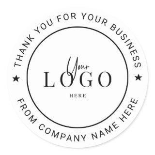 Holograph Custom Logo Name Web Thank You Clas Clas Classic Round Sticker