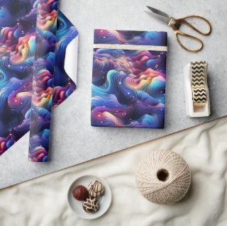 Holographic Dreamscape: 3D Iridescent Design