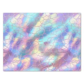 Holographic Foil Background Pattern Monogram Tissue Paper