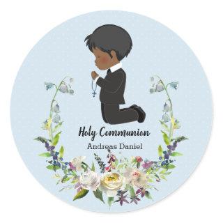 Holy Communion wreath Classic Round Sticker