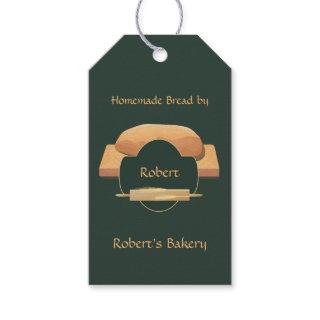 Home Baked Bread Bakery Icon Gift Tag