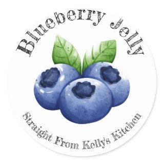 Home Canning Business Blueberry Jelly Food Label