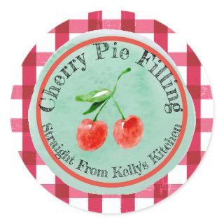 Home Canning Business Cherry Pie Filling Label