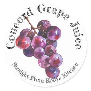 Home Canning Business Concord Grape Juice Label
