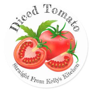 Home Canning Business Diced Tomato Food Label