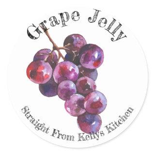Home Canning Business Grape Jelly Food Label