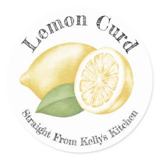 Home Canning Business Lemon Curd Food Label