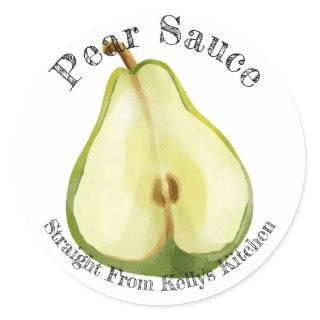 Home Canning Business Pear Sauce Food Label