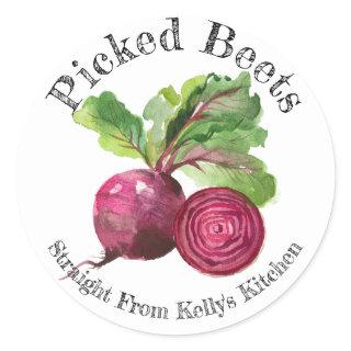 Home Canning Business Pickled Beets Food Label