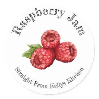 Home Canning Business Raspberry Jam Food Label