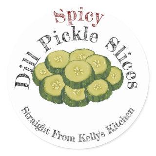 Home Canning Business Spicy Dill Pickles Label