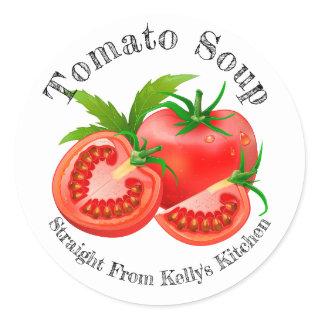 Home Canning Business Tomato Soup Food Label