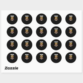 Home is where my Moles are Funny Mole Classic Round Sticker