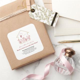 Home is Where the Heart | Fall in Love? | Realtor  Square Sticker