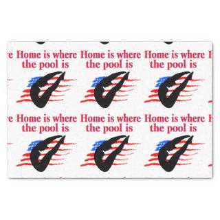 HOME IS WHERE THE POOL IS DIVING DESIGN TISSUE PAPER