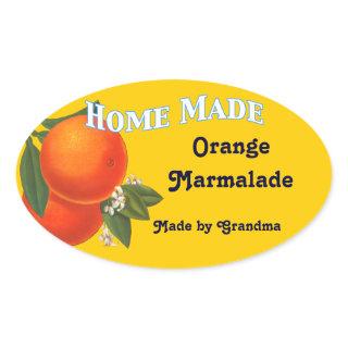 Home Made Custom Orange Marmalade Stickers