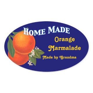 Home Made Custom Orange Marmalade Stickers