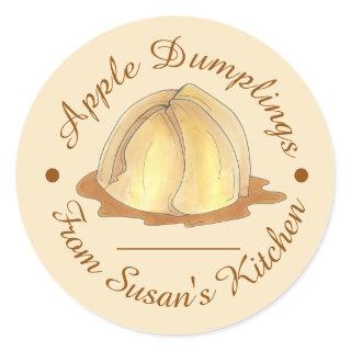 Homemade Apple Dumplings Baked By From the Kitchen Classic Round Sticker