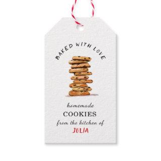 Homemade 'Baked with love' cookie  Gift Tags