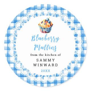 Homemade Blueberry Muffins Food Label