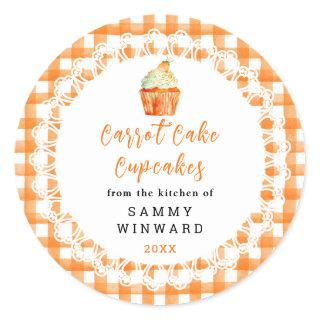Homemade Carrot Cake Cupcakes Food Label