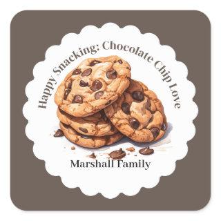 Homemade Happiness: Choco-Chip Treats Square Sticker