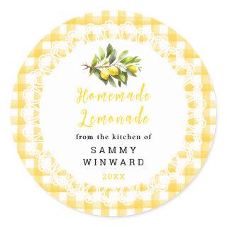 Homemade Lemonade Drink Label