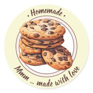 Homemade - mmm… made with love classic round sticker