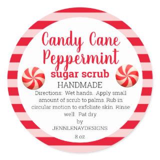 Homemade Peppermint Mason Jar Sugar Scrub Labels