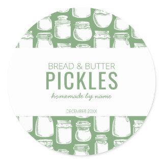 Homemade Pickle Round Sticker