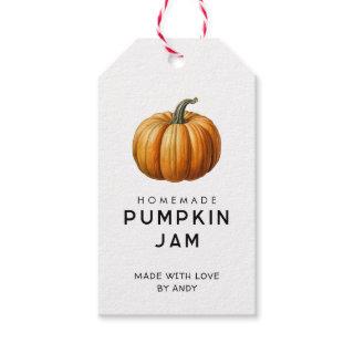 Homemade Pumpkin jam canning label