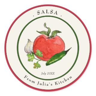 Homemade Tomato Salsa Jar label
