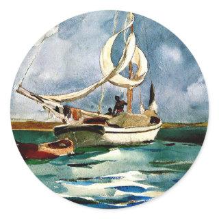 Homer - Sloop, Bermuda Classic Round Sticker