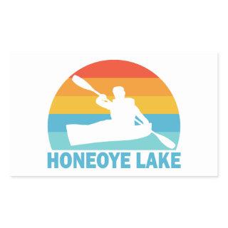 Honeoye Lake New York Kayak Rectangular Sticker