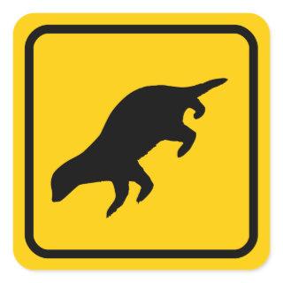 Honey Badger Crossing Sticker