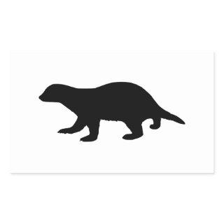 Honey Badger Rectangular Sticker