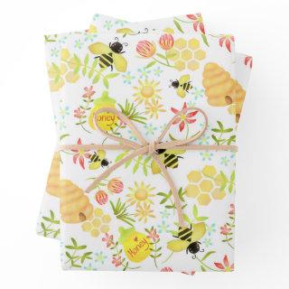 Honey Bee White  Sheets