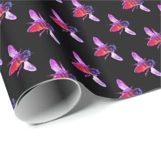 Honey Bee's  pink purple insect